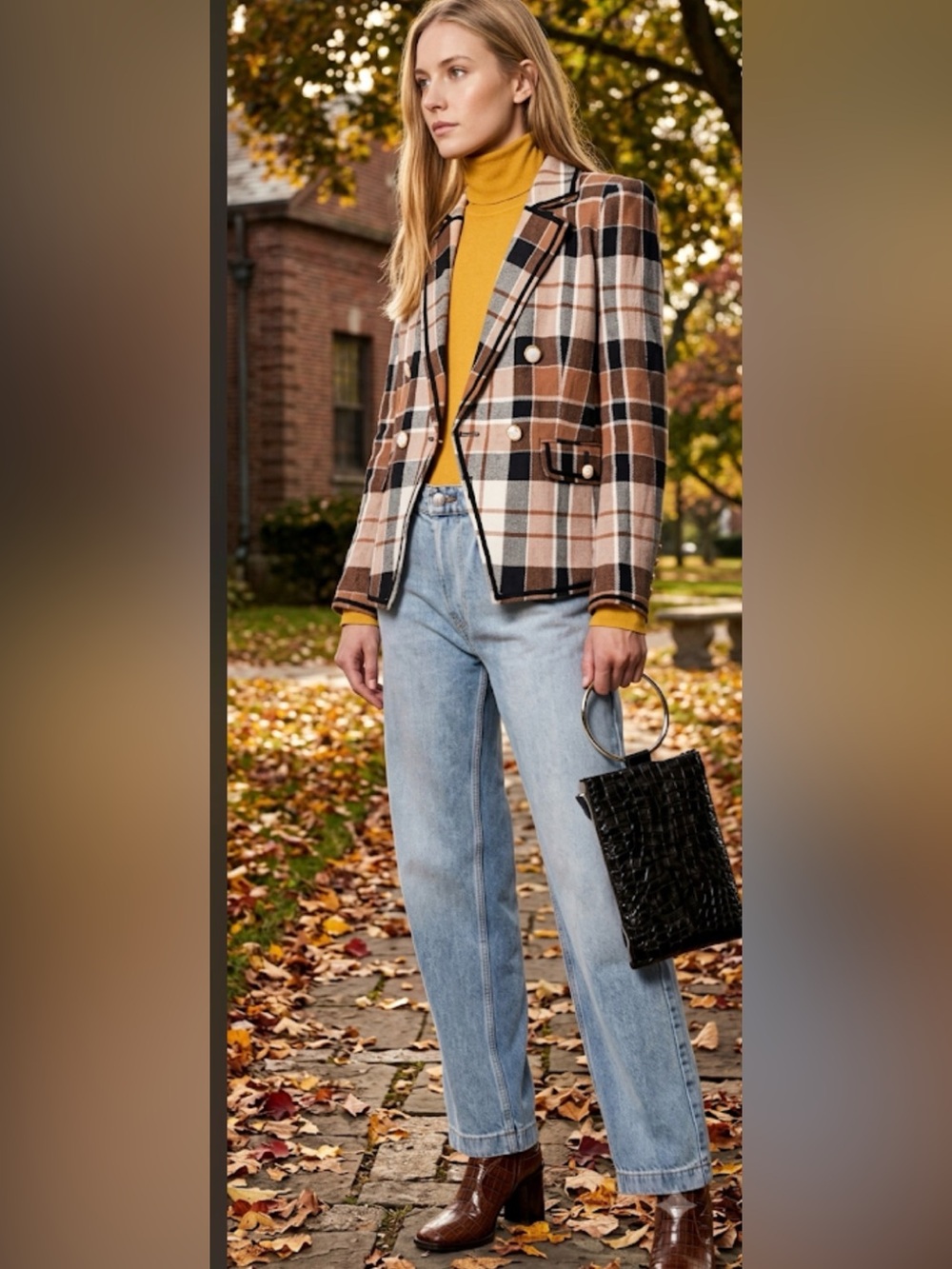 Veronica Beard Utah Dickey Blazer Plaid Jacket Size 0